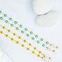 Floral Yellow Face Mask And Glasses Holder Chain, thumbnail 8 of 9