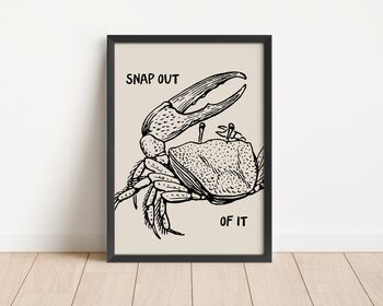 Snap Out Of It Crab Print, 2 of 3