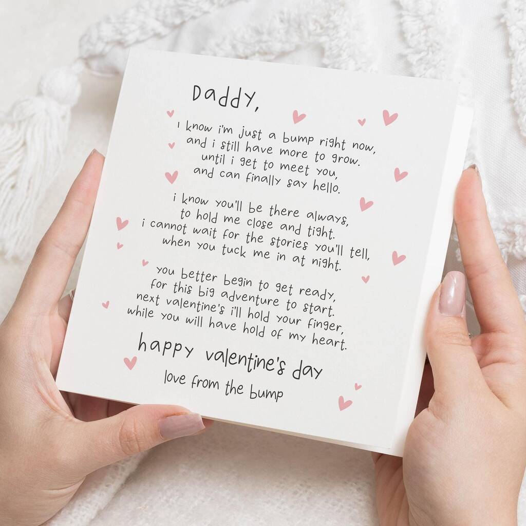 Daddy To Be Personalised Valnetine's Card From Bump, 1 of 7