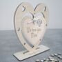 Personalised Wood Hanging Heart Card, thumbnail 1 of 5