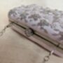 Handcrafted Raw Silk Pink Clutch Bag, thumbnail 8 of 9