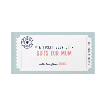 Personalised Book Of Giftable Tickets For Mum/Grandma, 9 of 11