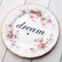 'Dream' Upcycled Vintage China Tea Plate, thumbnail 2 of 3