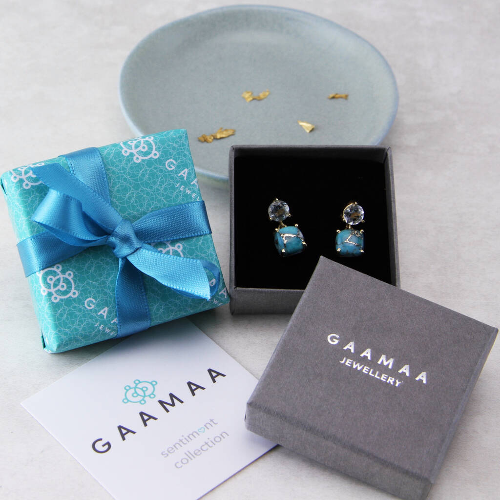 Geometric Origami Elephant Stud Earrings By Gaamaa