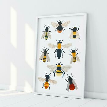 British Bees Art Print, 4 of 6