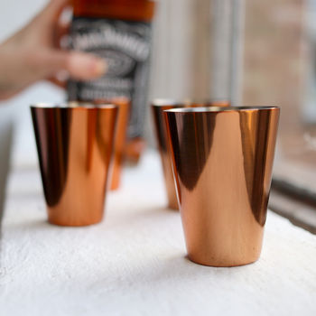Copper Shot Glass Set In Personalised Carry Case, 5 of 10