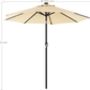 3m Garden Parasol Umbrella With Solar Powered LED Light, thumbnail 11 of 12