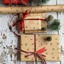 Nordic Tree Christmas Brown Kraft Gift Wrap Paper, thumbnail 1 of 8