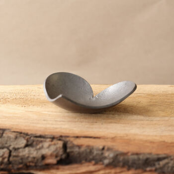 6th Anniversary Gift, Mini Decorative Iron Heart Dish With Smooth Metallic Finish, 4 of 8