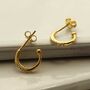 Sterling Silver Cubic Zirconia Hoop Studs, thumbnail 6 of 8