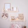 Floating Pair Of Nursery Shelves With Rail, thumbnail 2 of 9