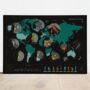 Scratch Off Wine Map World, thumbnail 1 of 7