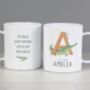 Personalised Animal Alphabet Melamine Mug, thumbnail 3 of 4