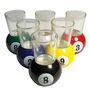 Pool Ball Set Of Shot Glasses, thumbnail 6 of 6