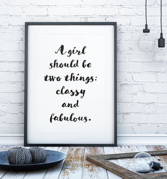 Brush Style Personalised Quote Print, 11 of 11