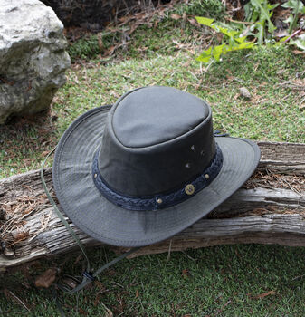 The Wilderness Waxed Cotton Hat Unisex Hats, 7 of 11