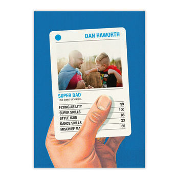Personalised Father's Day Trading Card Wallet Keepsake, 3 of 4