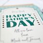 Personalised Happy Fathers Day Wooden Keepsake Card, thumbnail 3 of 4