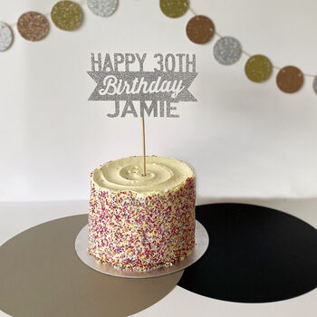 Personalised 30th Birthday Cake Topper, 2 of 3