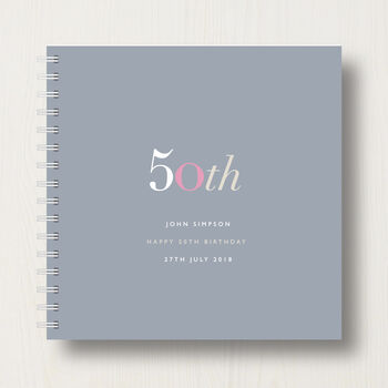 Personalised 50th Birthday Memory Book Or Album, 8 of 12