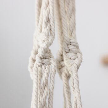 Handcrafted Natural Macramé Plant Hanger, 8 of 8
