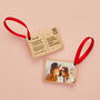Personalised Photo Postcard Christmas Bauble, thumbnail 6 of 7