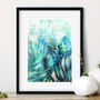 Palm Cascade Botanical Fine Art Giclée Print, thumbnail 2 of 4