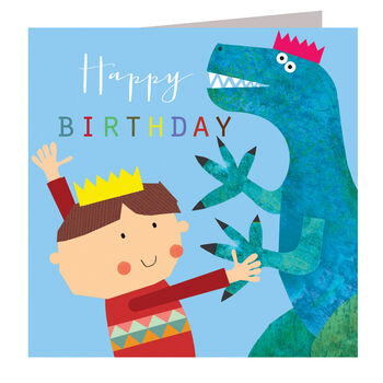 Dancing Dinosaur Birthday Card, 2 of 5