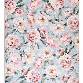 Hug Rug Eco Washable Blooming Peonies Blue, 2 of 6