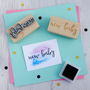 New Baby Rubber Stamp, thumbnail 1 of 2