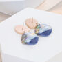 Acrylic Marble Print Earrings, thumbnail 6 of 9