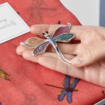 Dragonfly Magnetic Brooch, 3 of 6
