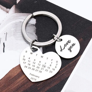Special Date Personalised Heart Calendar, 4 of 7