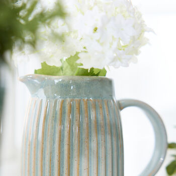 Personalised Washed Stone Pitcher Jug Vases, 3 of 9
