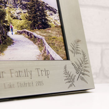 Personalised Fern Photo Frame, 3 of 5