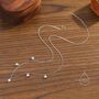 Sterling Silver Cz Crystal Charm Necklace, thumbnail 2 of 11