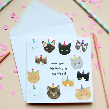 Cat Birthday Cards, 5 of 6