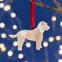 Personalised Gingerbread Dog Christmas Decoration, thumbnail 6 of 7