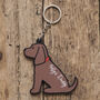 Cocker Spaniel Chocolate Key Ring Personalised Option, thumbnail 2 of 4