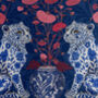 Chinoiserie Leopard Twins On Blue Lampshade, thumbnail 4 of 5