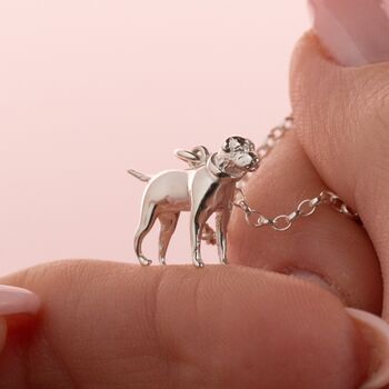 Personalised Border Terrier Sterling Silver Necklace, 2 of 10
