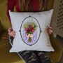 Personalised November Birthday Birth Flower Cushion, thumbnail 4 of 11