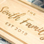 Personalised Family Chopping Board Gift For New Home, thumbnail 3 of 6