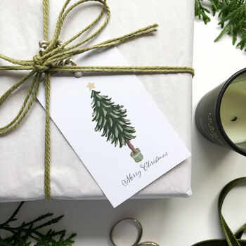 ‘Merry Christmas’ Christmas Tree Gift Tags, 2 of 3