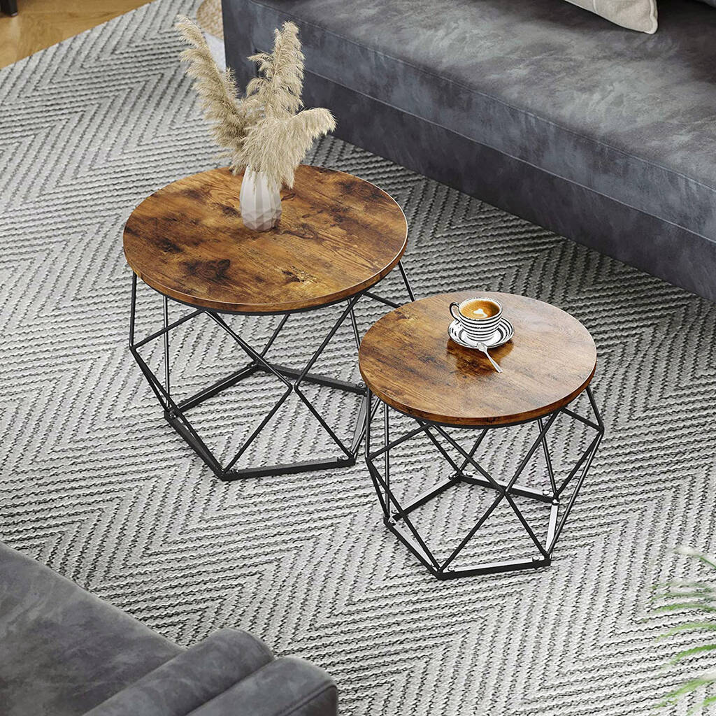 Geometric Side Table Set By Unique's Co. | notonthehighstreet.com