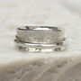 Personalised Wide Sterling Silver Spinner Ring, thumbnail 2 of 8