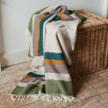 100% Pure New Wool Blanket/Throw, 9 of 10