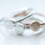 Recycled Silver Or Gold Fingerprint Stacking Ring, thumbnail 5 of 7