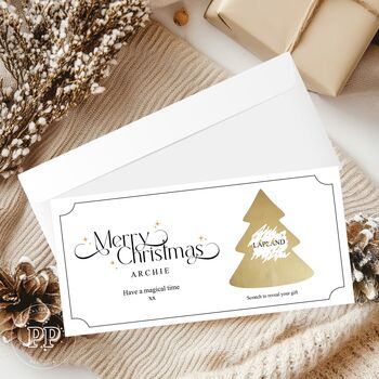 Christmas Scratch Reveal Ticket, Surprise Scratch Off Card, 3 of 7