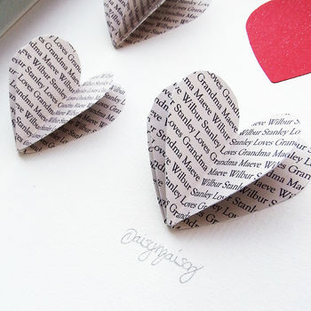 Framed, Personalised 3D Box Of Hearts, 9 of 9